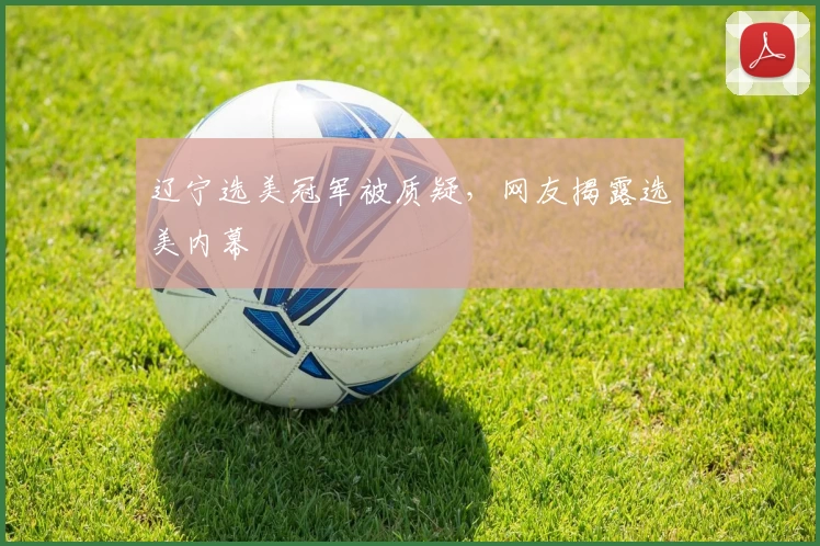 辽宁选美冠军被质疑，网友揭露选美内幕